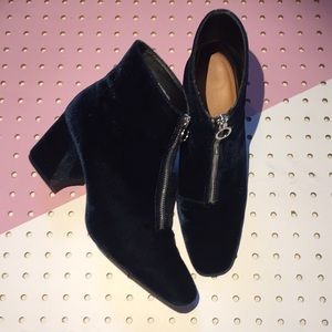Zara velvet booties